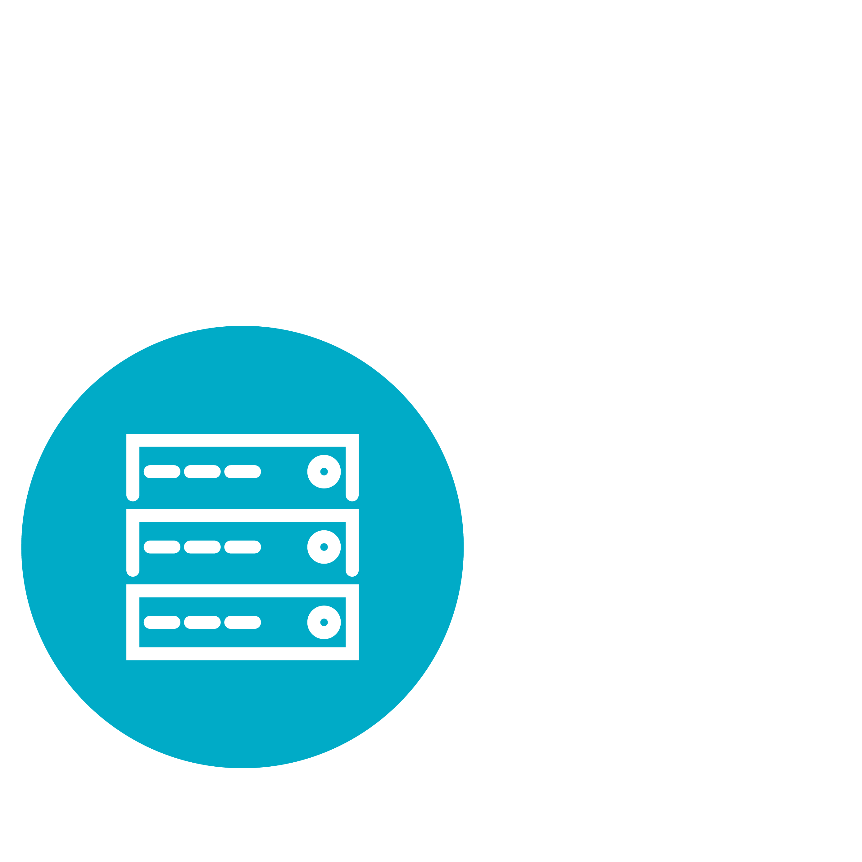 Outline of a 3 layers of stacked Data tech icon